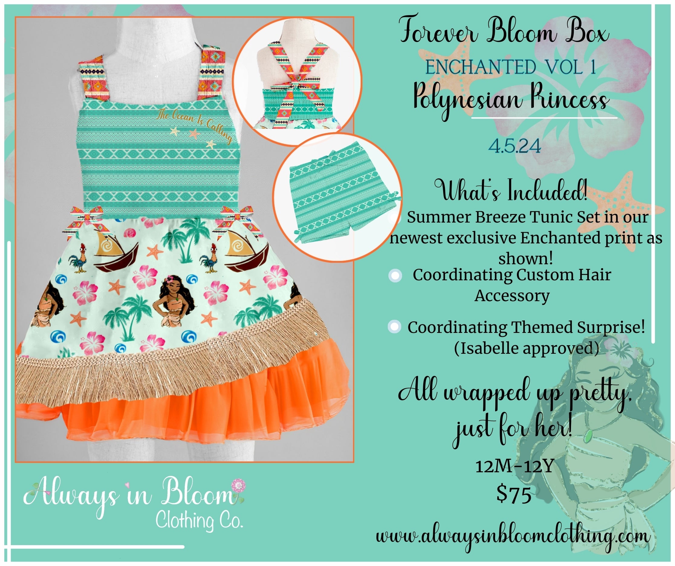 Forever Bloom Box Enchanted Vol 1 Polynesian Princess LP Always