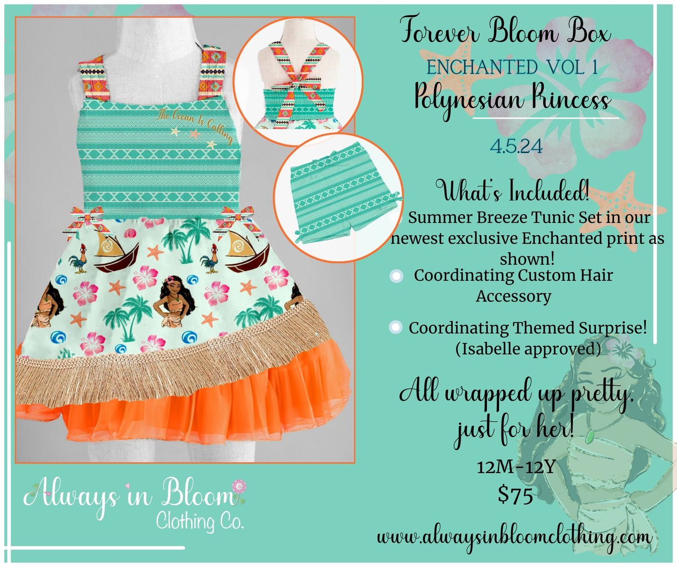 Forever Bloom Box Enchanted Vol 1 Polynesian Princess LP Always