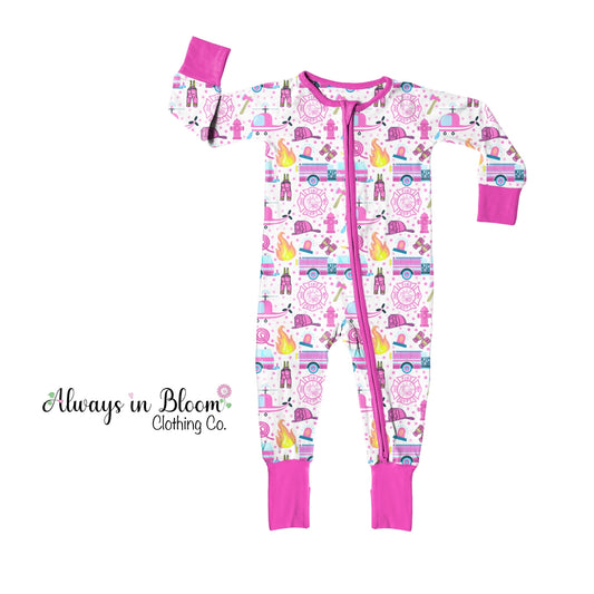 Bamboo Layette - Cute for a Cause - Pink Rescue