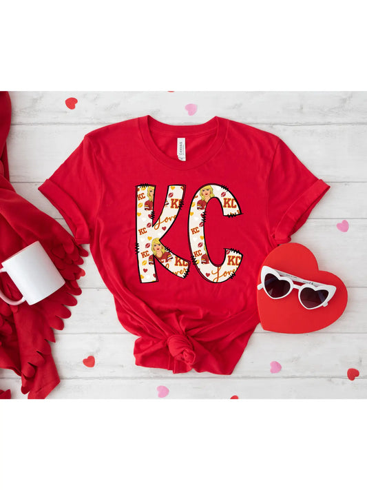 Women's  Graphic Tee - KC Lover Red